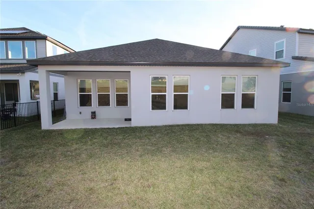 a house view with a garden space