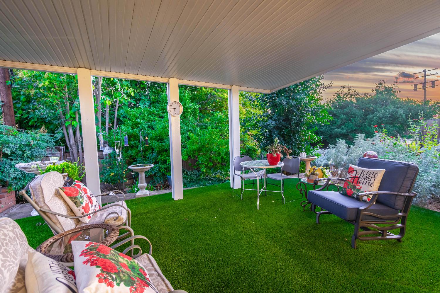 5310 Fort Sutter Way Sacramento, CA 95841 - Photo 44 of 55 a outdoor view with a sitting space garden and furniture