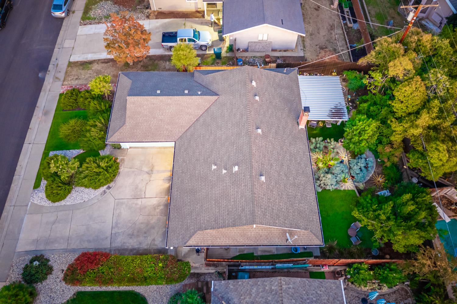5310 Fort Sutter Way Sacramento, CA 95841 - Photo 54 of 55 an aerial view of a house with a swimming pool