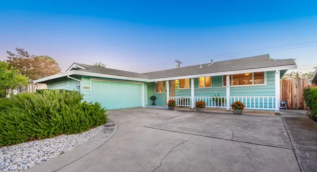 a view of a house with a outdoor space