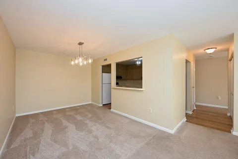 a view of an empty room