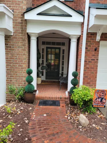a view of a entryway door front of house