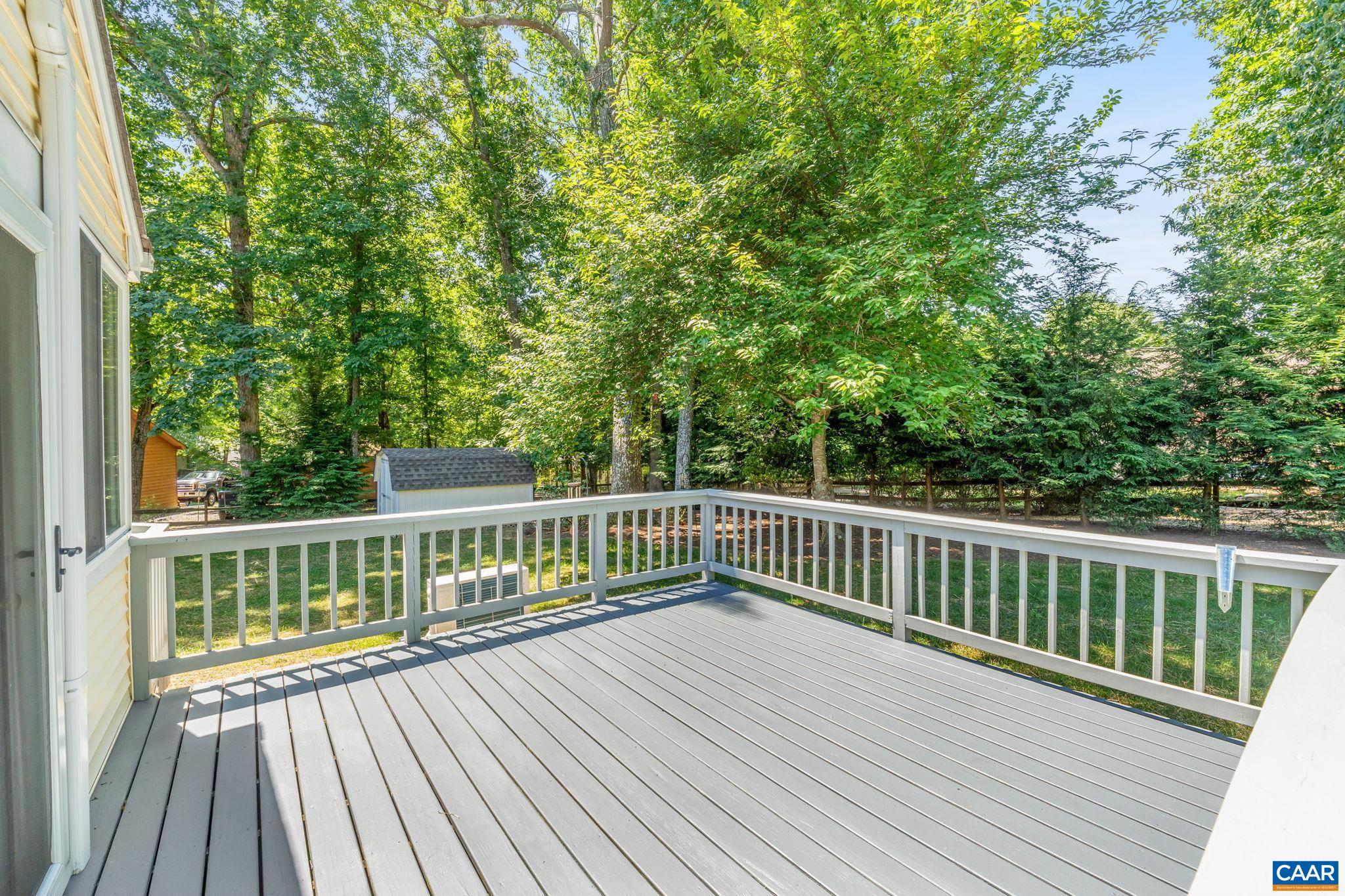 4 Ashton Road Palmyra, VA 22963 - Photo 28 of 34 a view of balcony with wooden floor and fence