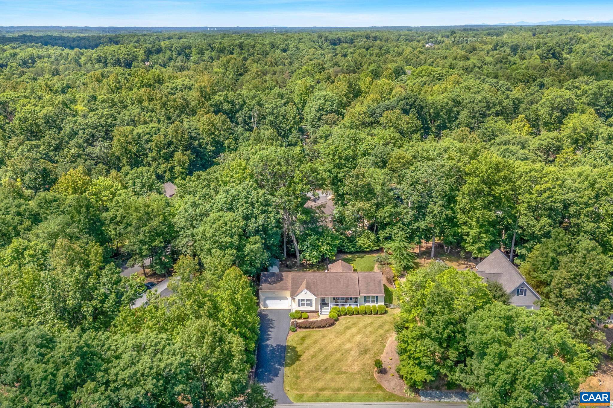 4 Ashton Road Palmyra, VA 22963 - Photo 32 of 34 an aerial view of residential houses with outdoor space and trees