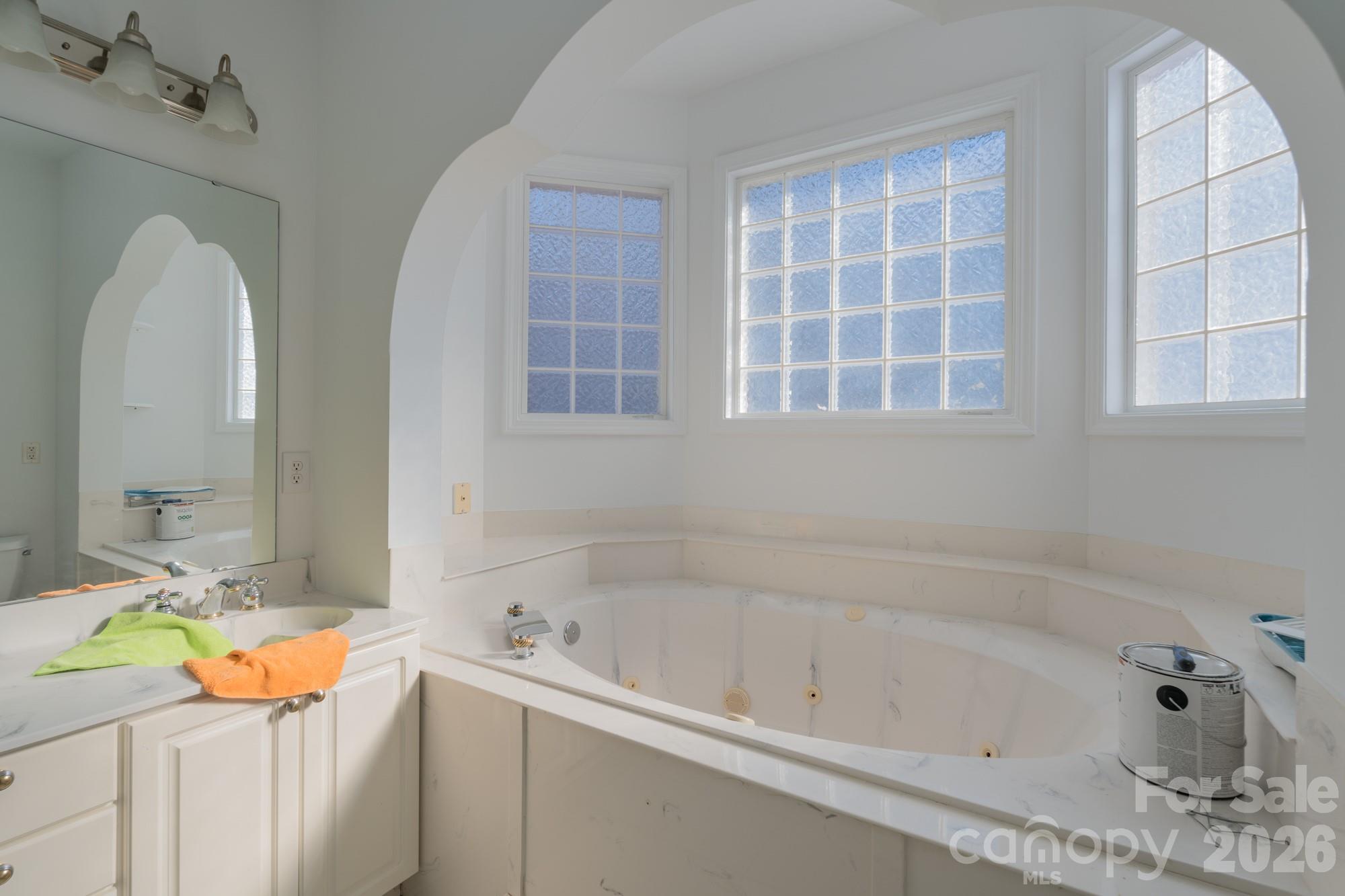 1491 Highway 160 Fort Mill, SC 29715 - Photo 10 of 19 a bathroom with a tub sink and mirror