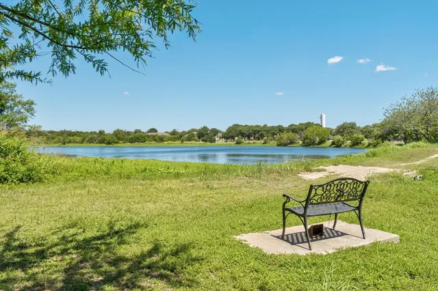 a lake view with a outdoor space