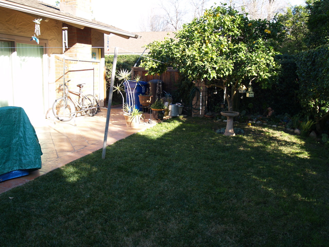 25 North San Marcos Road, Unit B Santa Barbara, CA 93111 - Photo 14 of 19 Side patio w/ spacious private yard area