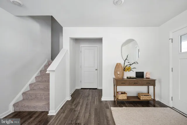 a view of storage and utility room with utility racks