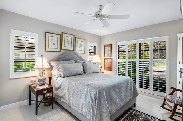 a view of a golf course with a lake