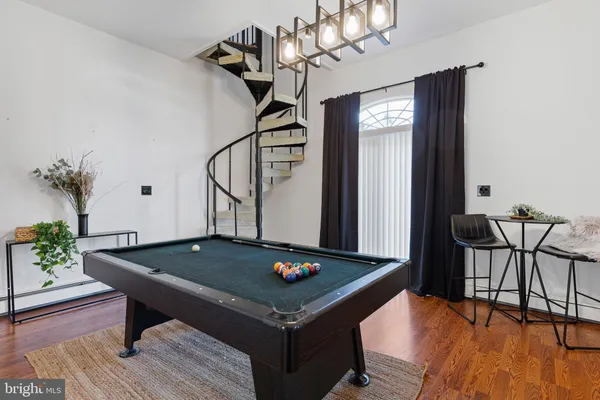 a view of a hallway with entryway