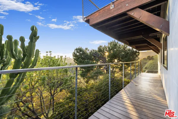 a view of a balcony