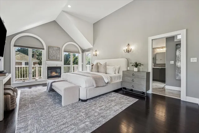 a view of entryway with stairs and wooden floor