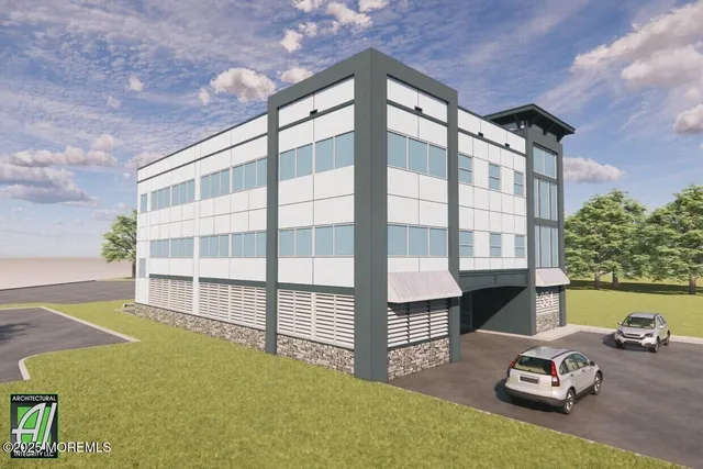 a house view with a garden space