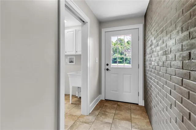 a view of an entryway door