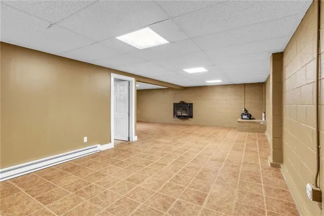 a view of a hallway with a room