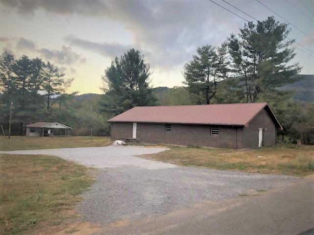 church - parking lot - picnic pavillion