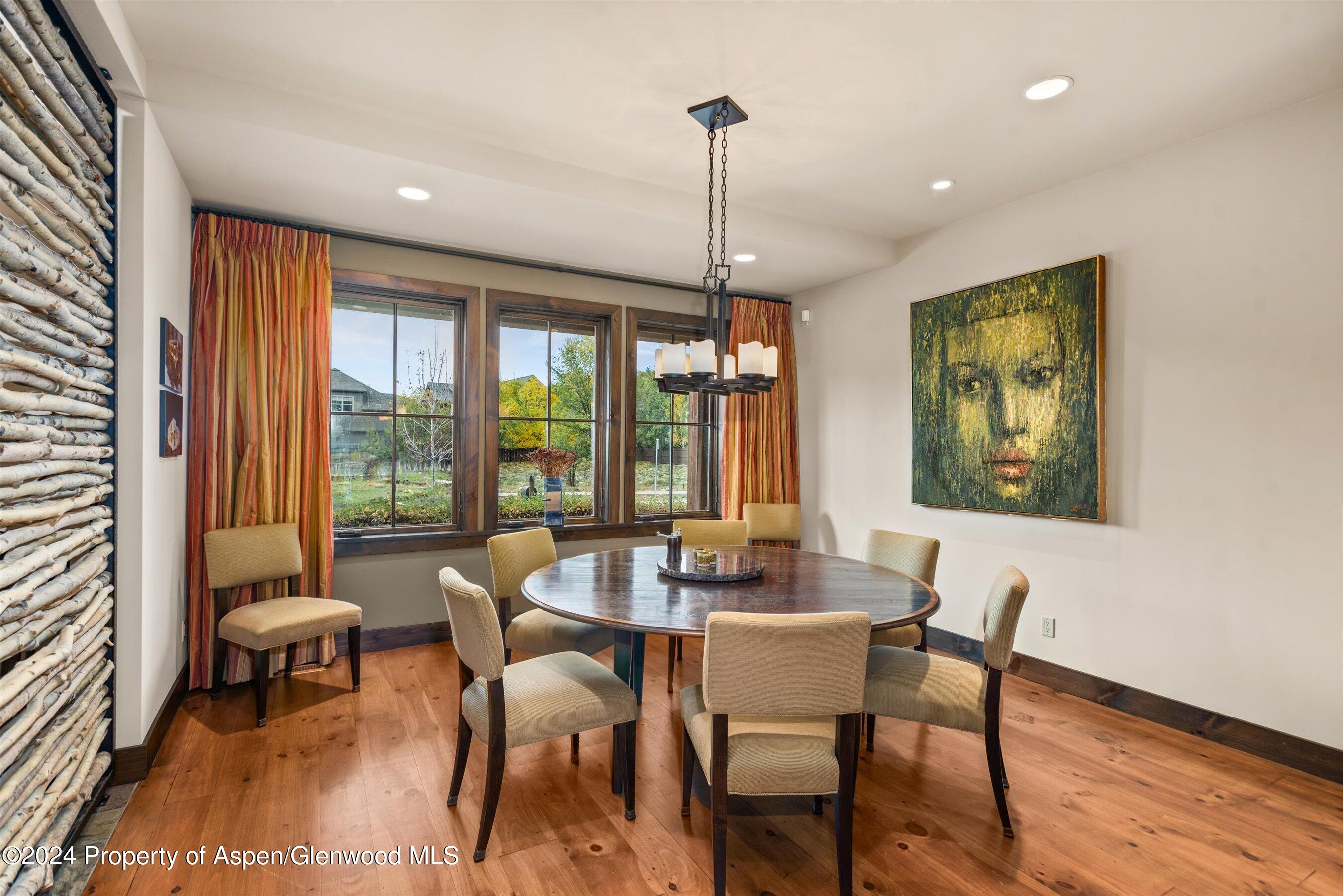 342 Sopris Circle Basalt, CO 81621 - Photo 21 of 34 a view of a dining room with furniture window and outside view
