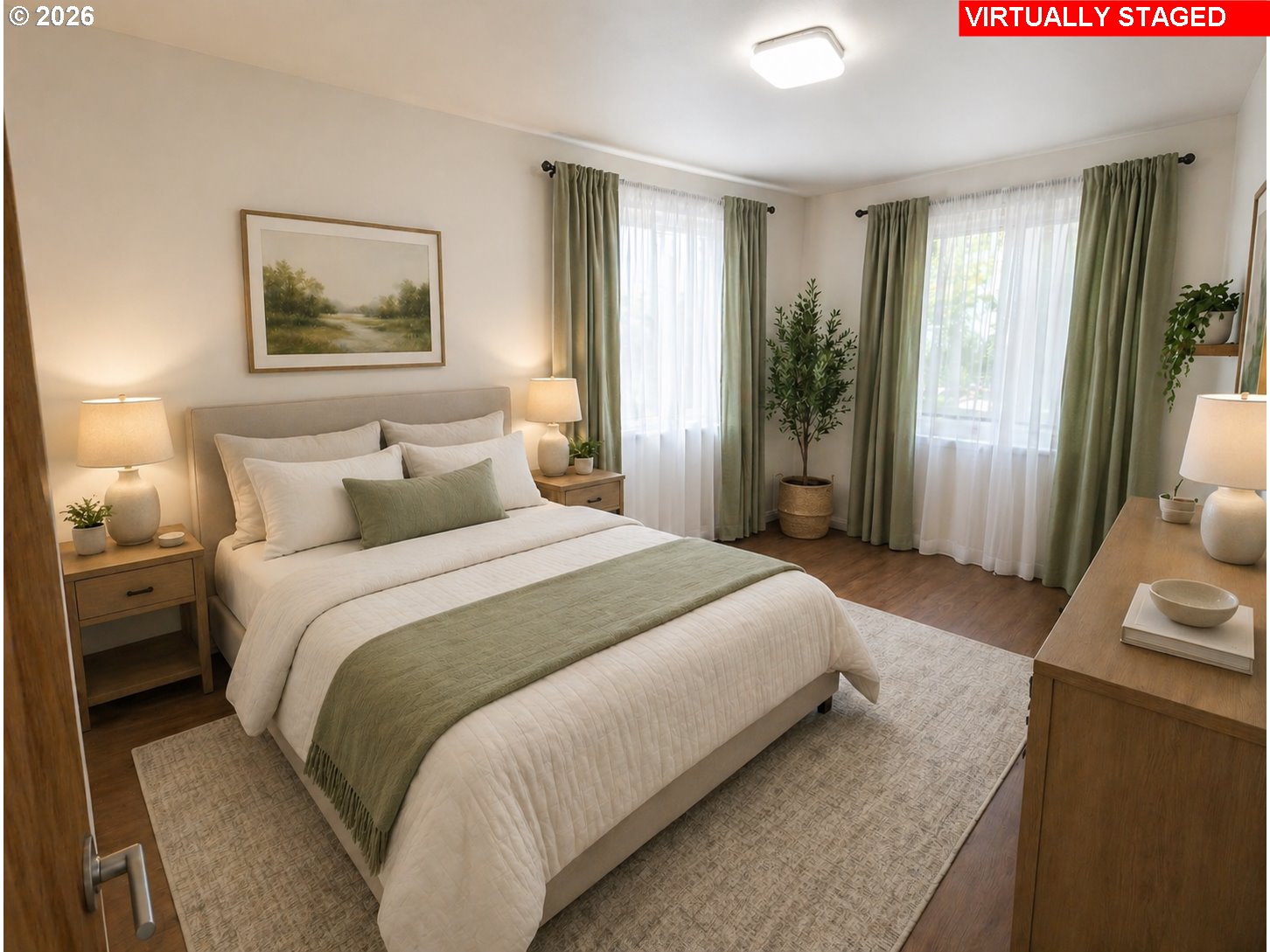 738 Elgarose Road Roseburg, OR 97471 - Photo 37 of 48 a bedroom with a large bed and a window