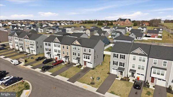 an aerial view of a city