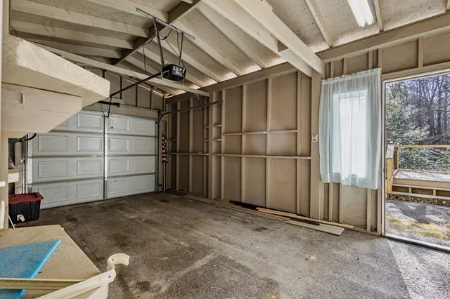 a view of a wooden bridge