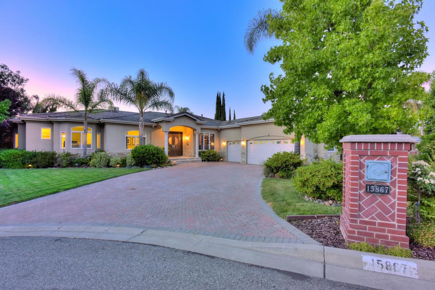 15867 Mina Way Saratoga, CA 95070 - Photo 1 of 43 front view of a house with a yard