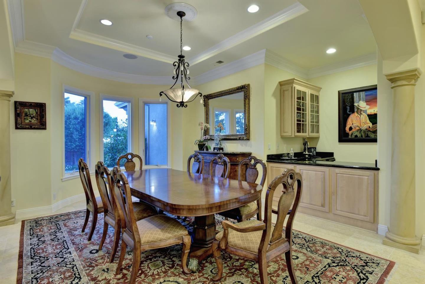 15867 Mina Way Saratoga, CA 95070 - Photo 12 of 43 a view of a dining room with furniture