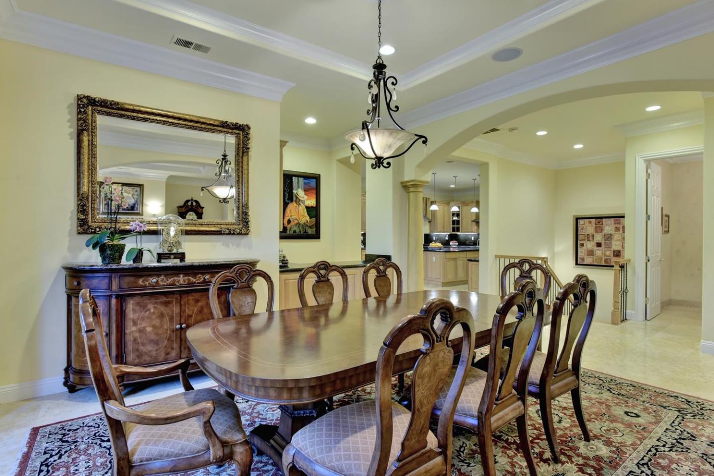 15867 Mina Way Saratoga, CA 95070 - Photo 13 of 43 a dining room with furniture and window