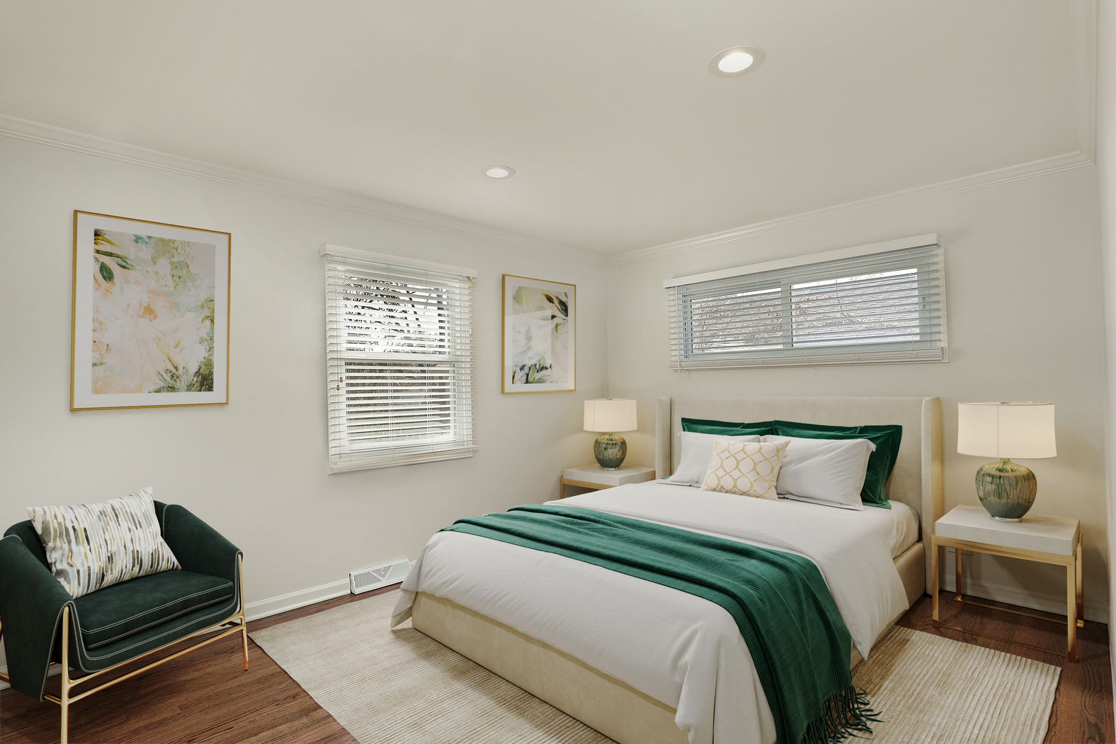 1913 Milton Avenue Northbrook, IL 60062 - Photo 8 of 24 a bedroom with a bed and a couch