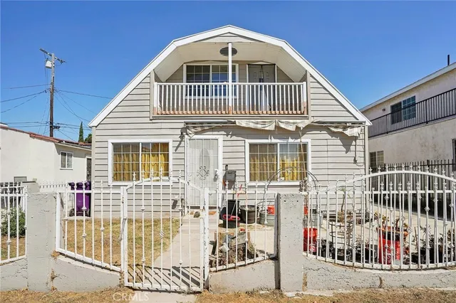 a front view of a house