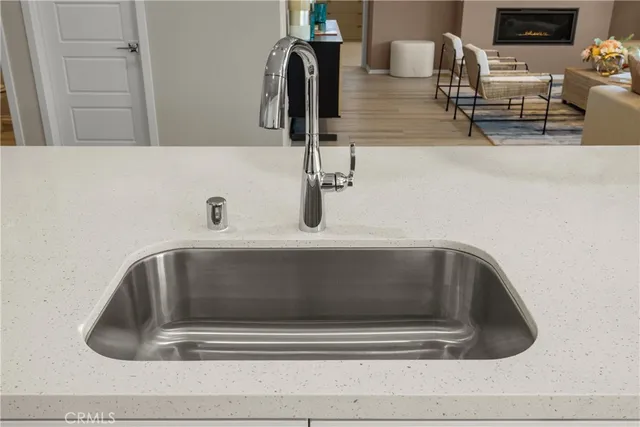 a close view of sink and tap