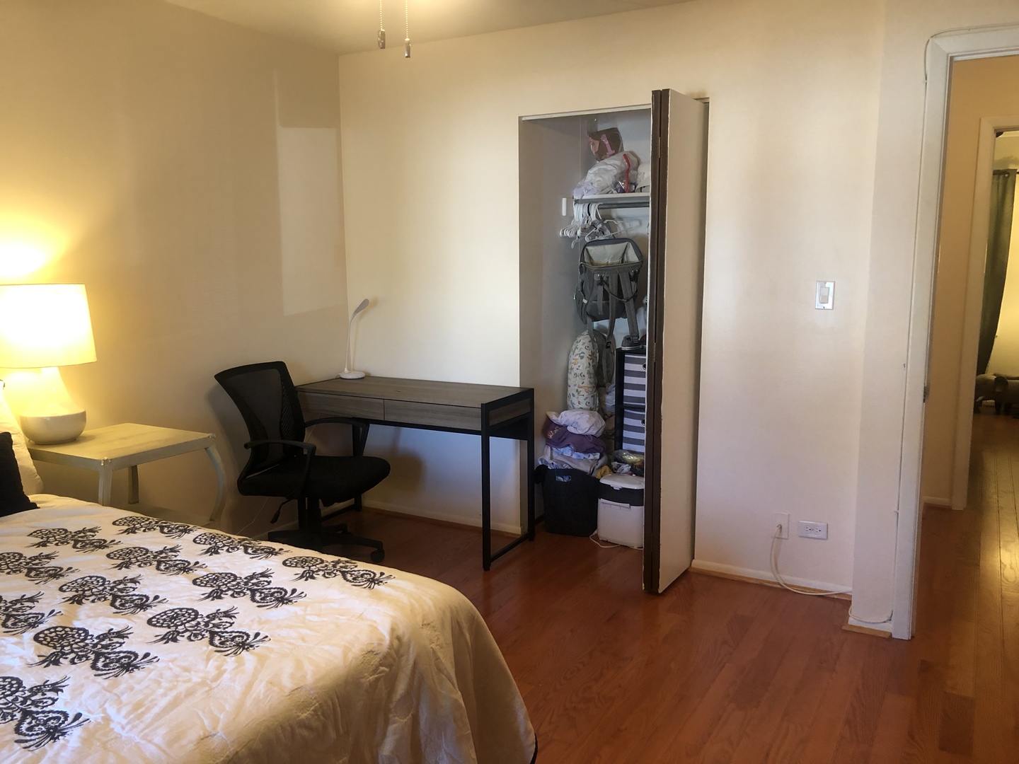 3644 Harlem Avenue Riverside, IL 60546 - Photo 16 of 35 a bedroom with a bed and a table in it