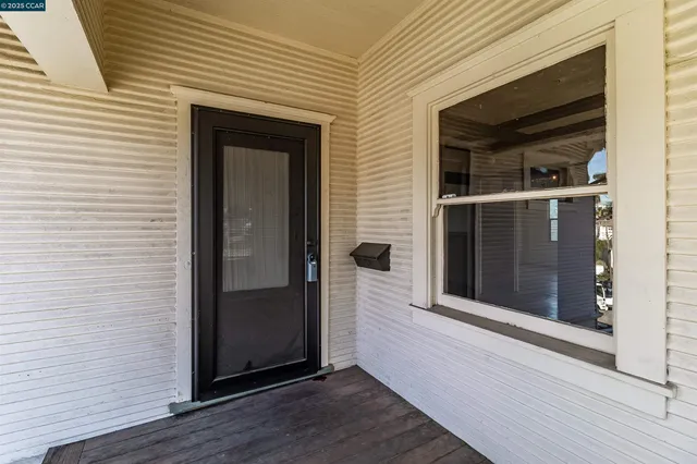 a view of outdoor space deck and kitchen