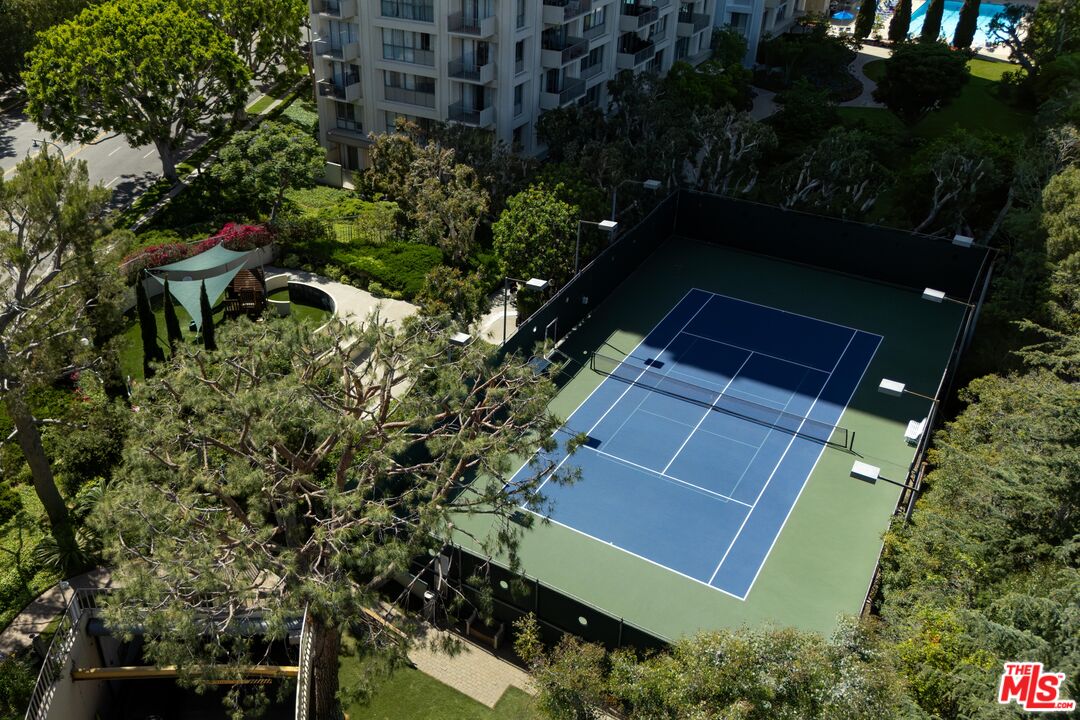2160 Century Park, Unit 803 Los Angeles, CA 90067 - Photo 12 of 17 a view of backyard with outdoor seating and green space