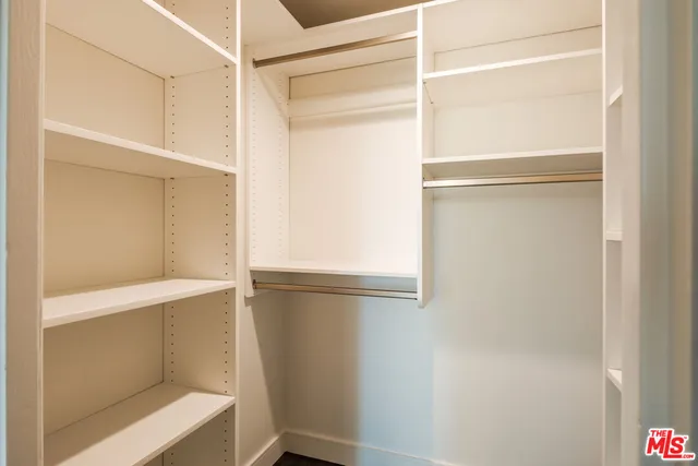 a close view of closet