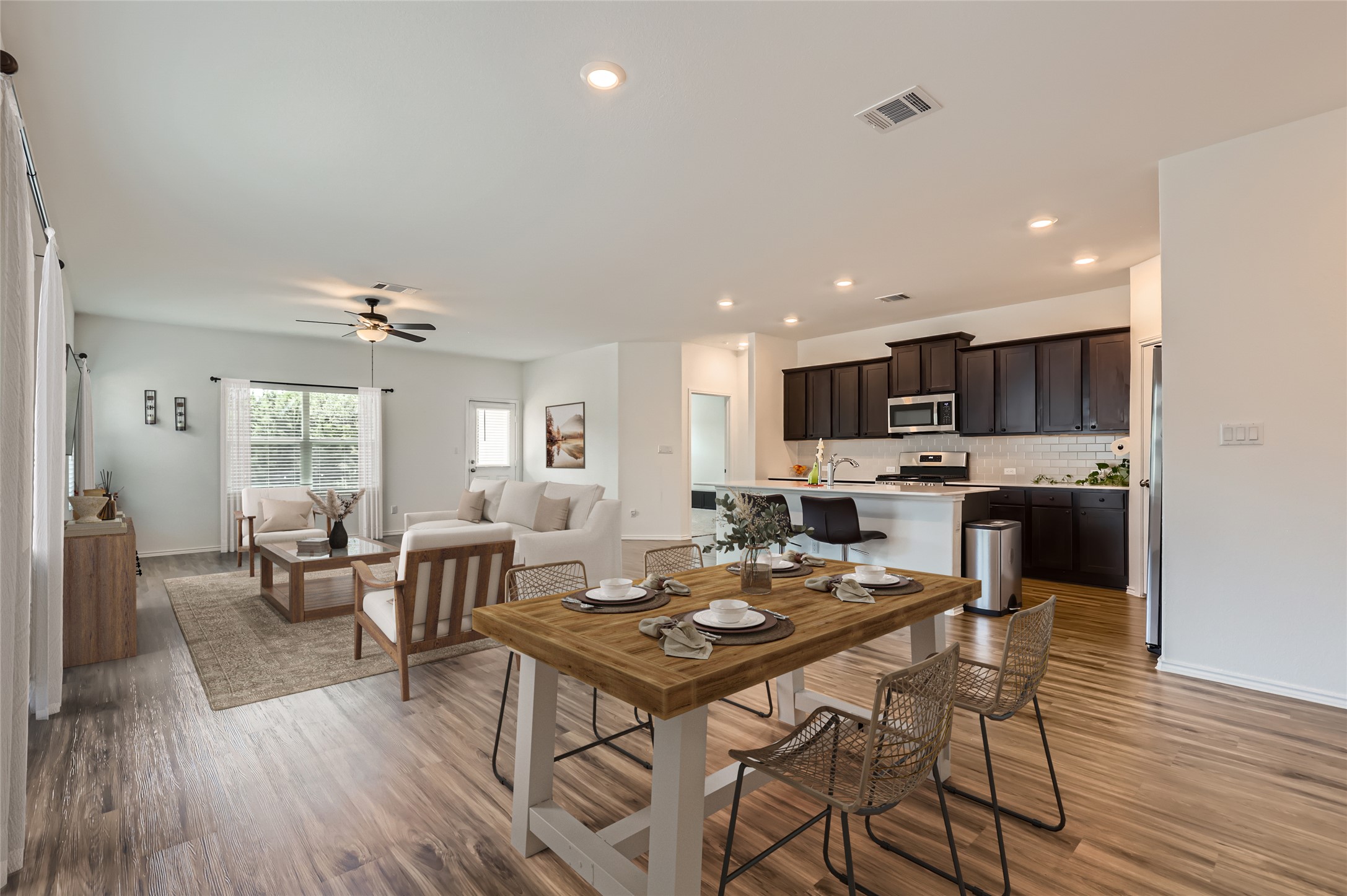 1632 Woolsey Way Leander, TX 78641 - Photo 11 of 29 Virtual staging to indicate a possible layout.