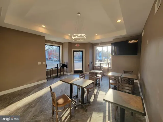 a kitchen with stainless steel appliances lots of counter top space