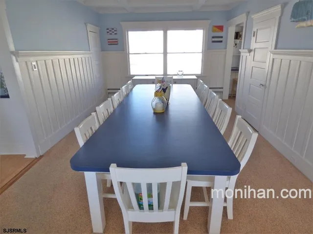 a view of balcony and dining room