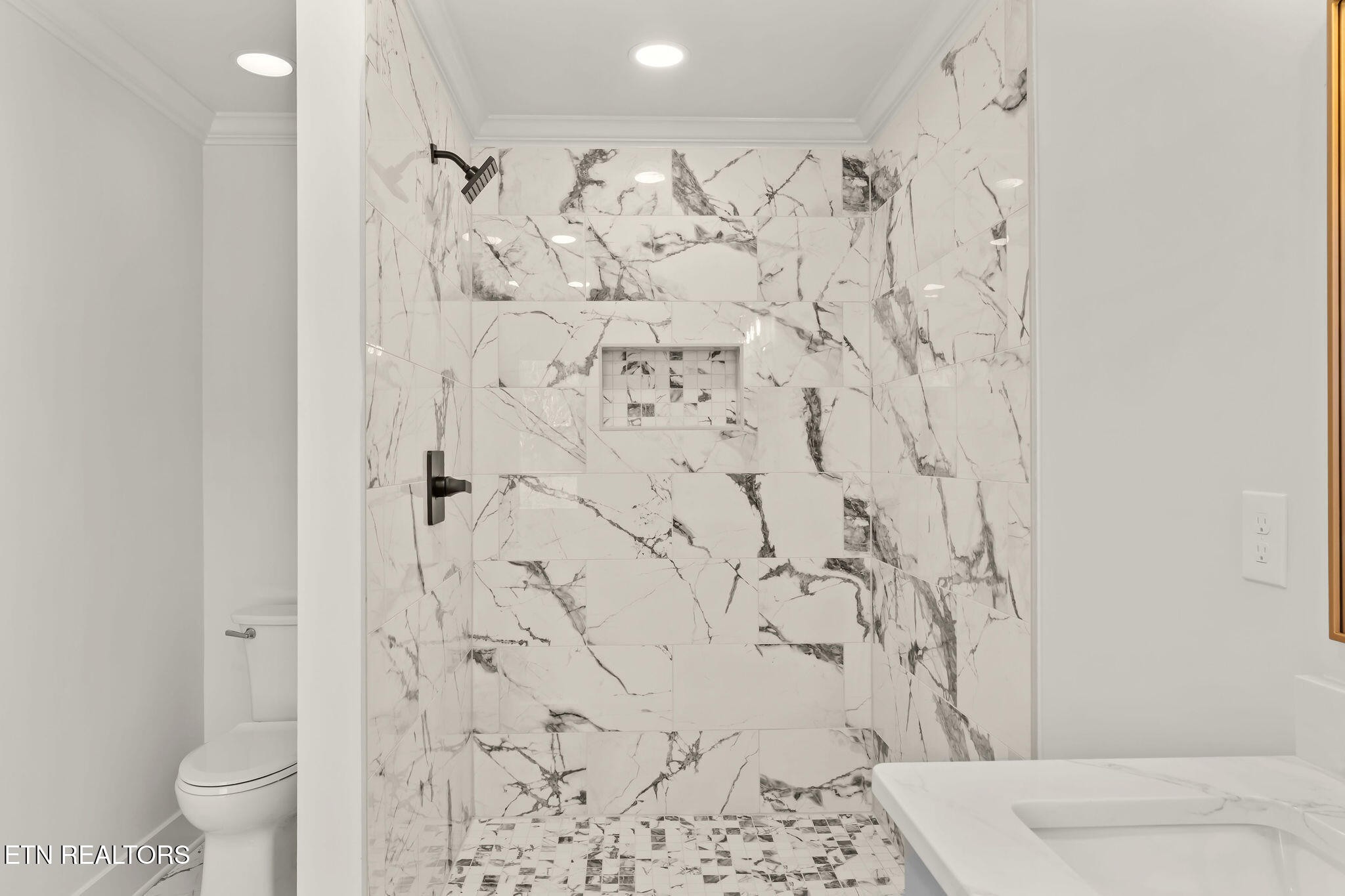 221 Medford Road Knoxville, TN 37922 - Photo 18 of 35 a bathroom with a shower and a toilet