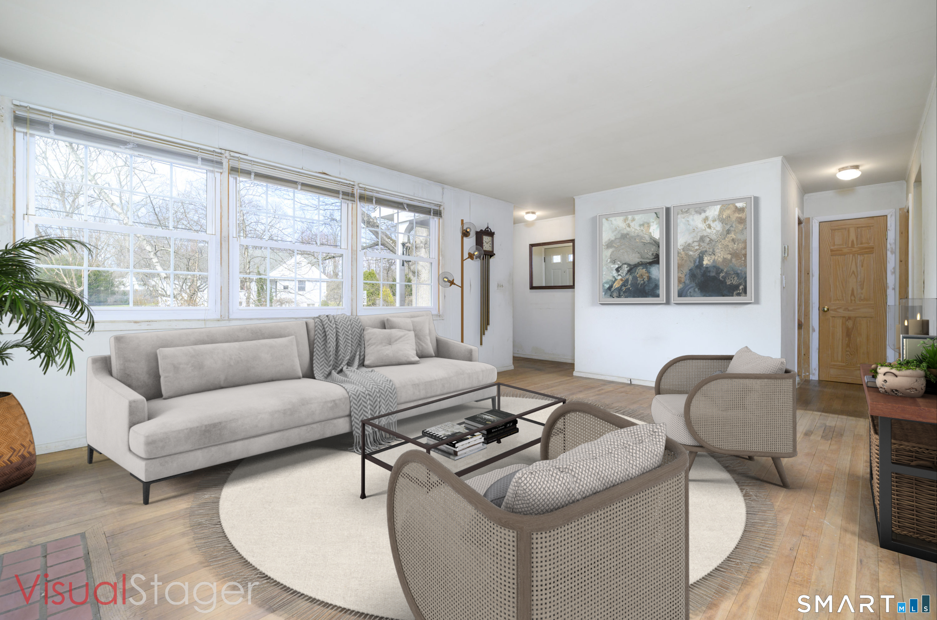 64 Alpine Street Stamford, CT 06905 - Photo 5 of 19 a living room with furniture and a large window