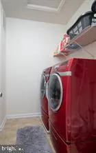 a utility room with a washer and dryer