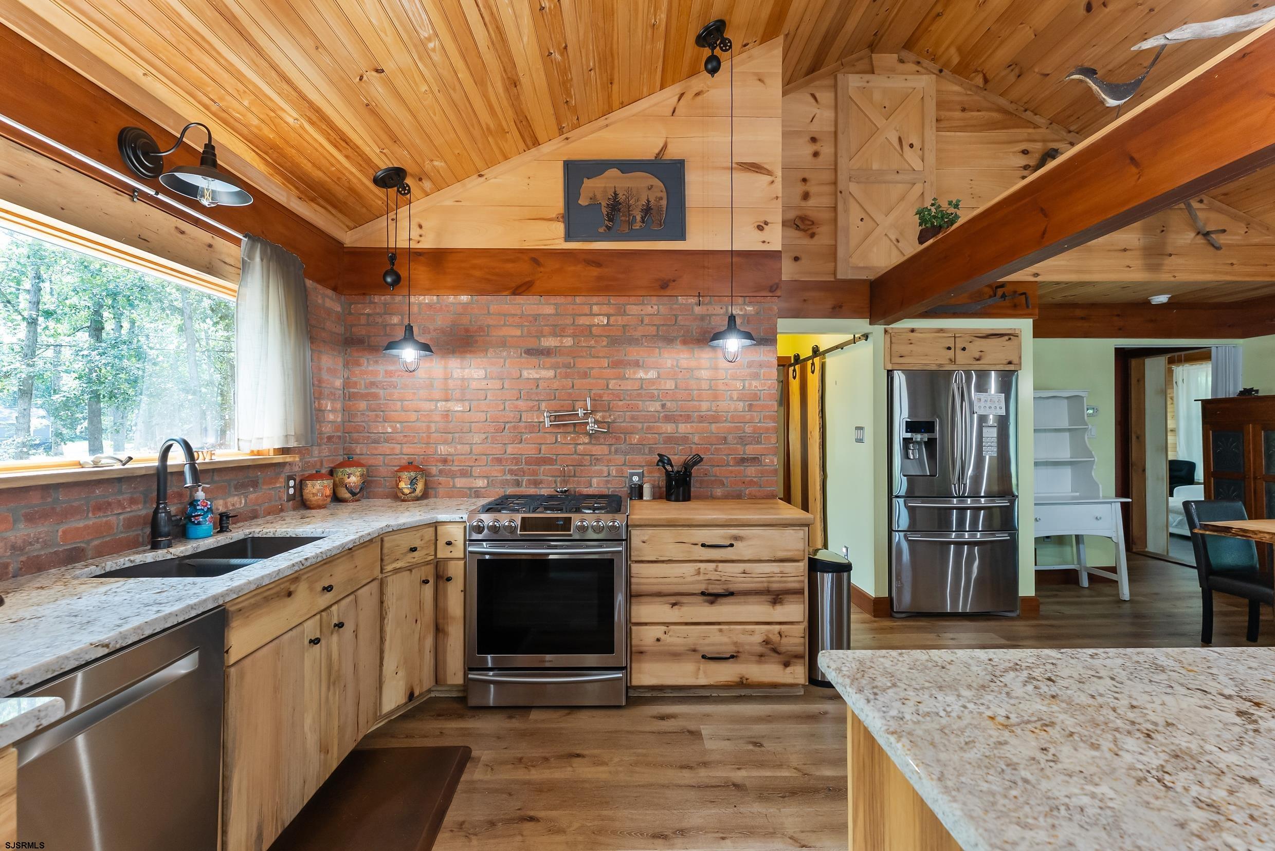 2015 High Bank Road Mays Landing, NJ 08330 - Photo 12 of 89 a kitchen with stainless steel appliances granite countertop a sink stove and cabinets