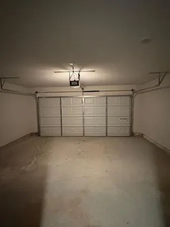 a view of a garage