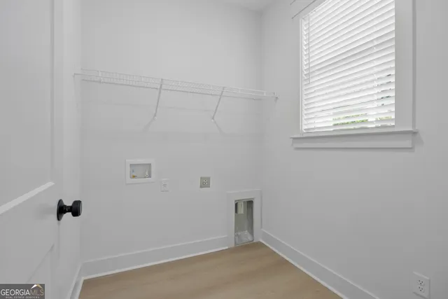 a view of a small space with window