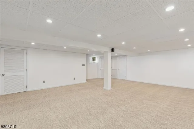 an empty room with an entryway