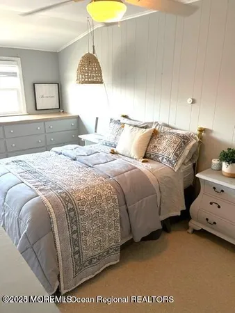 a living room with a rug