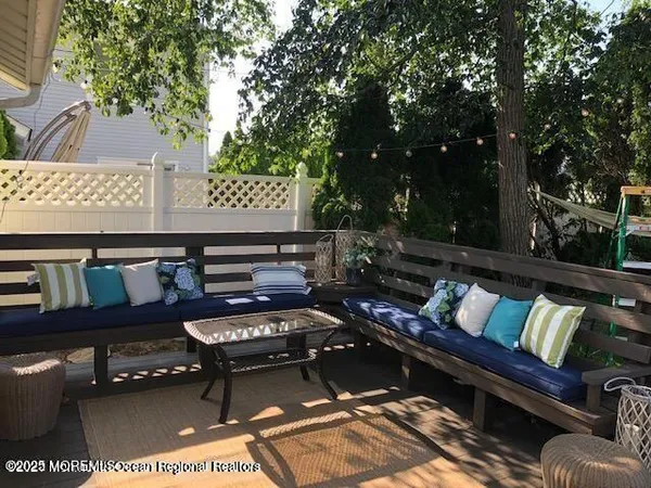 a view of a outdoor space with seating
