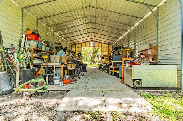 a view of statue in a garden