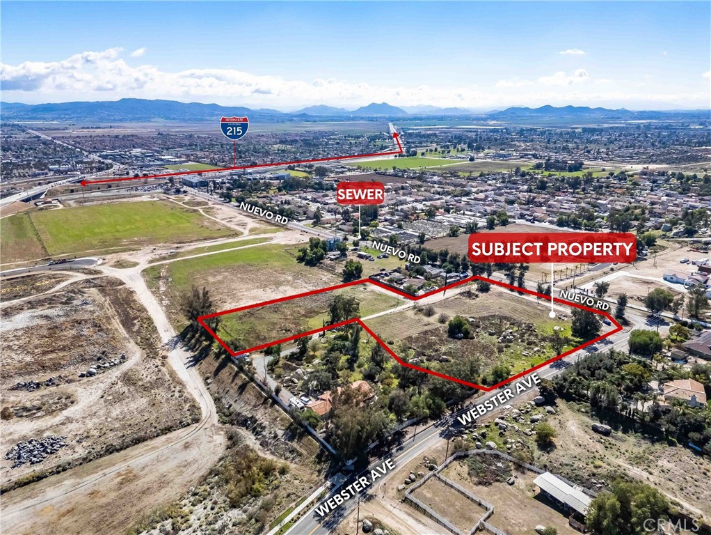 5.3 acres in Riverside County land with Mixed-Use Zoning, bordering Perris