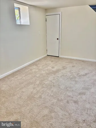 an empty room with an entryway