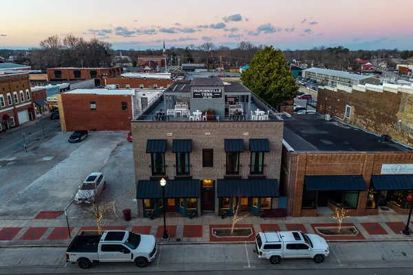 an aerial view of multiple house
